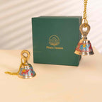 Antique Hanging Bell with Brass Candle