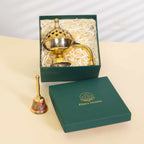 Traditional Brass Incense with Small Temple Bell