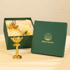Beautiful Lotus Diya with Brass candle