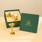 Beautiful Lotus Diya with Brass candle