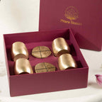 Amber Pakshi Glasses & Jal Katha Coasters Gift Set