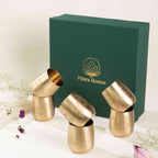 Amber Pakshi Brass Glasses Gift (Set of 6)