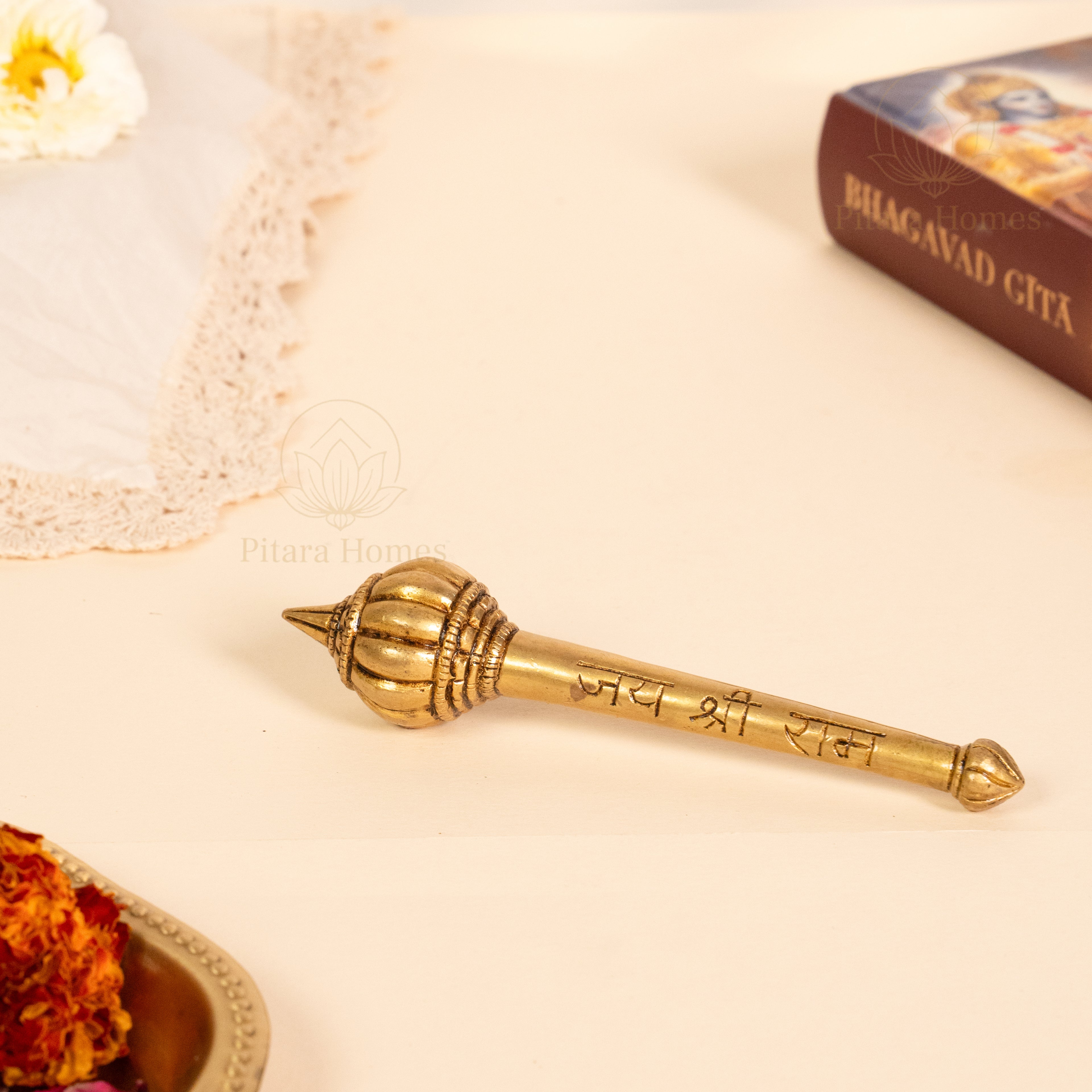 Pure Brass Hanumanji Gada