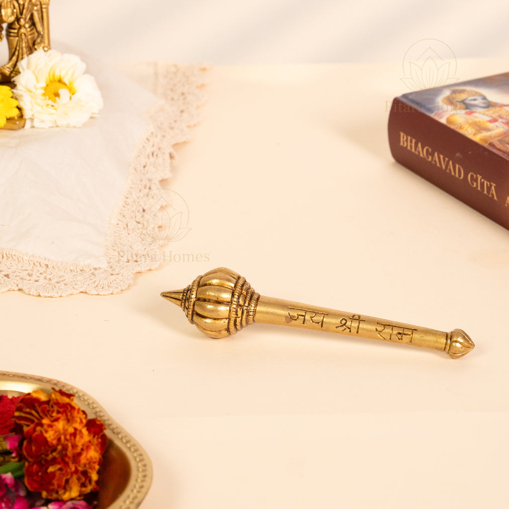 Pure Brass Hanumanji Gada