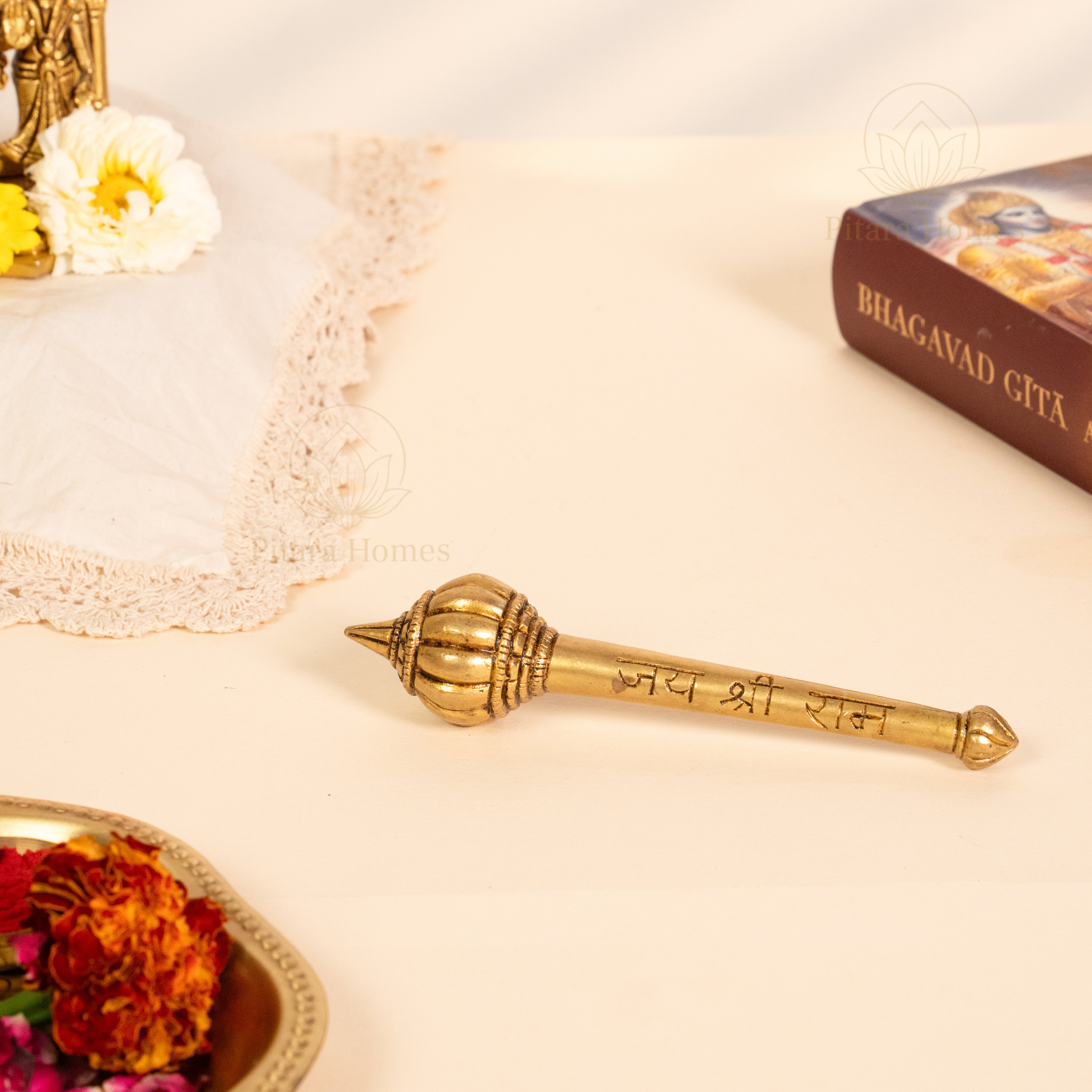Pure Brass Hanumanji Gada