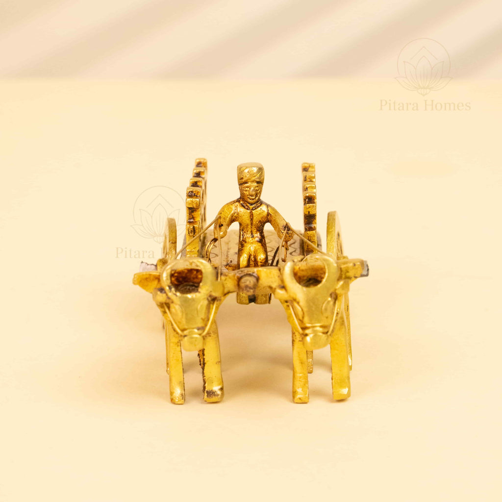 Pure Brass Open Bullock Cart