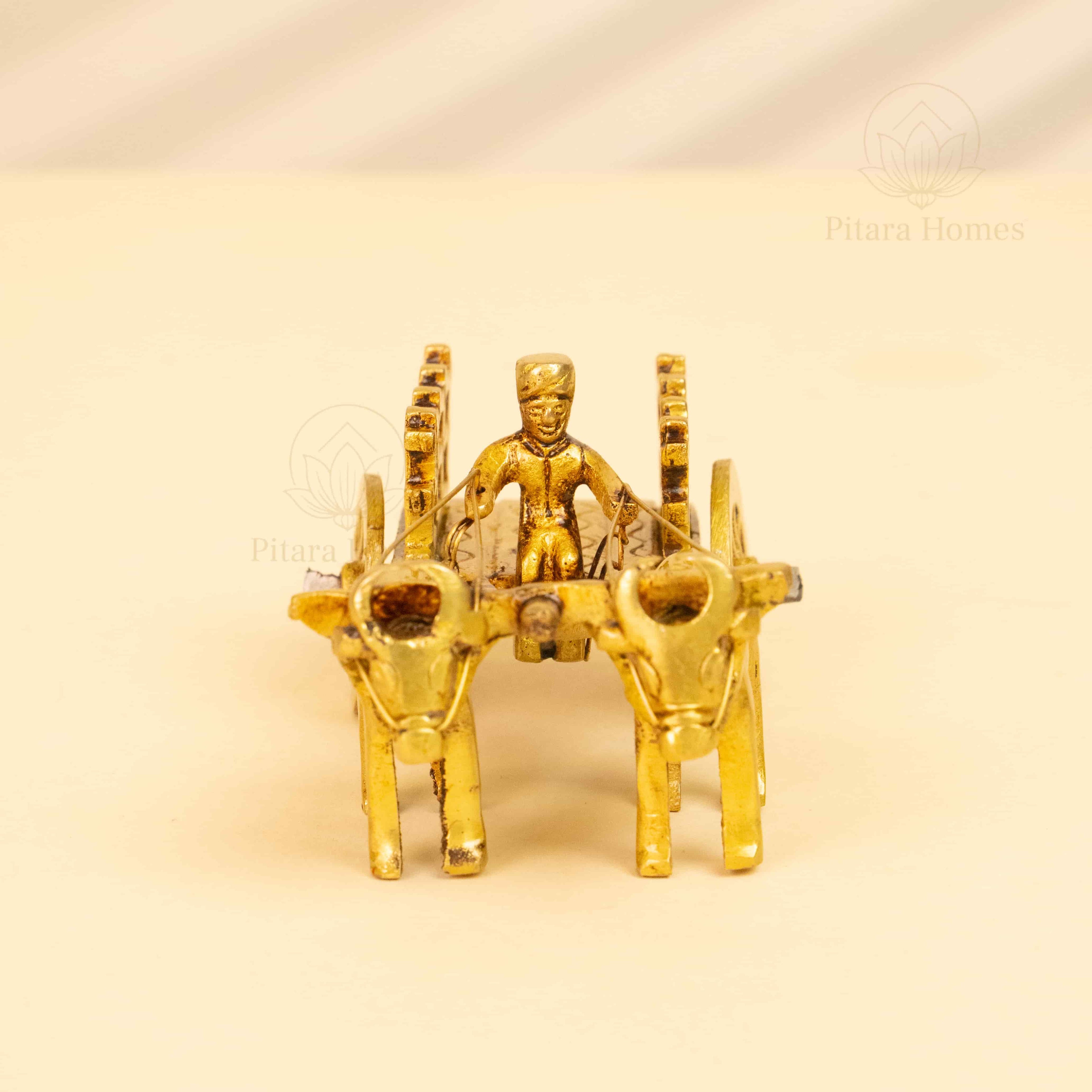 Pure Brass Open Bullock Cart