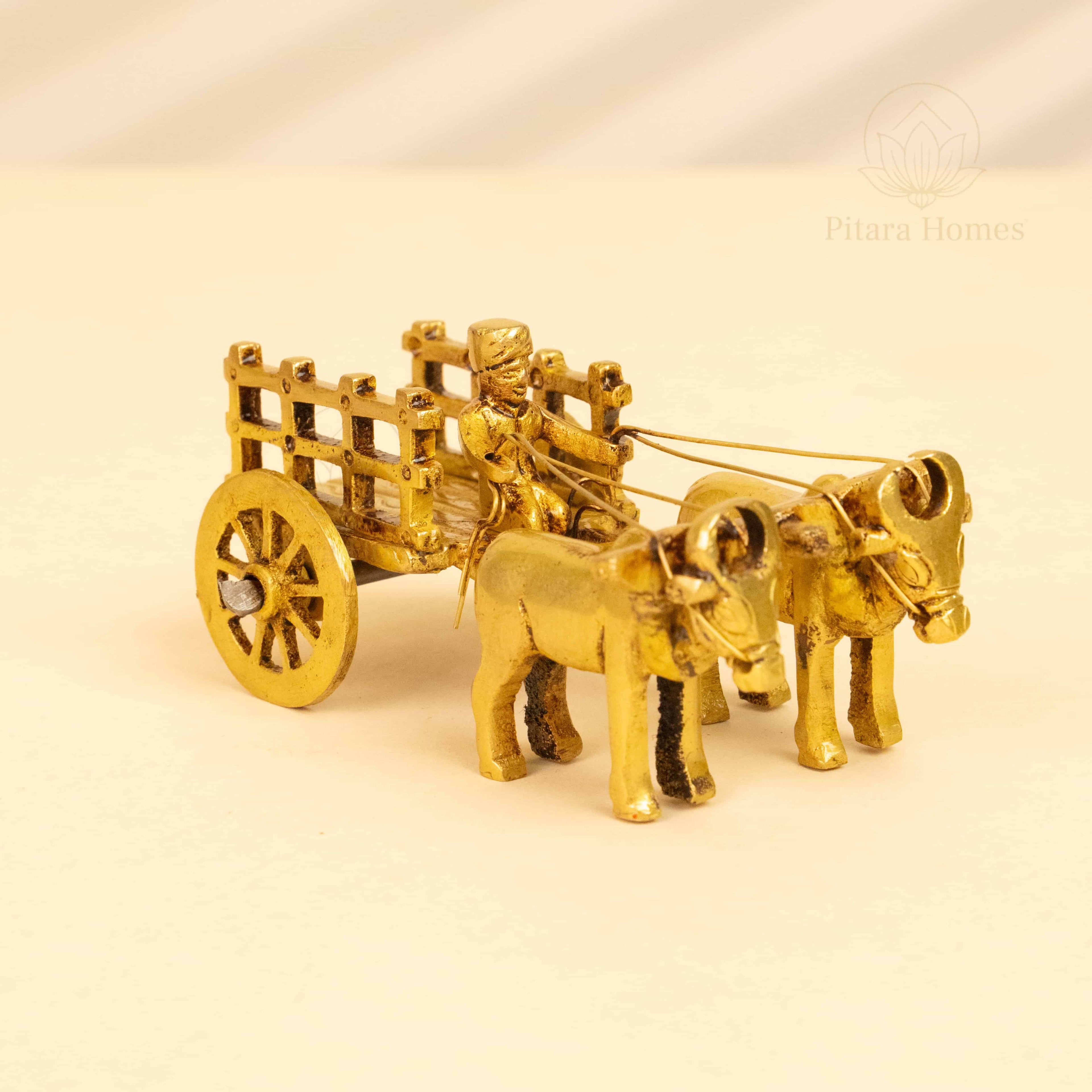 Pure Brass Open Bullock Cart