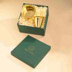 Glossy Finish Brass Coffee Premium Style