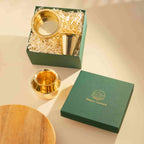 Glossy Finish Brass Coffee Premium Style