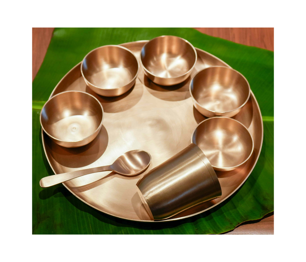 Maharaja Premium Kansa(Bronze) Thali set
