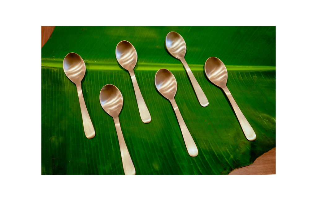 Pure Kansa(Bronze) Eating spoon (Set)
