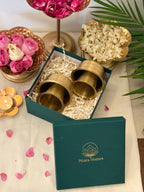 Matte Finish Brass Coffee / Dabara Set South Indian Style