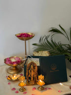 Ram Ji Idol with Shankh-Chakra Diya Devotional Decor