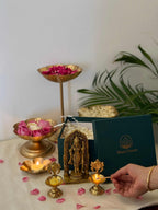 Ram Ji Idol with Shankh-Chakra Diya Devotional Decor