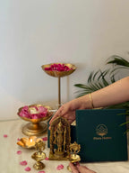Ram Ji Idol with Shankh-Chakra Diya Devotional Decor