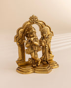 Pure Brass Radha Krishna Idol