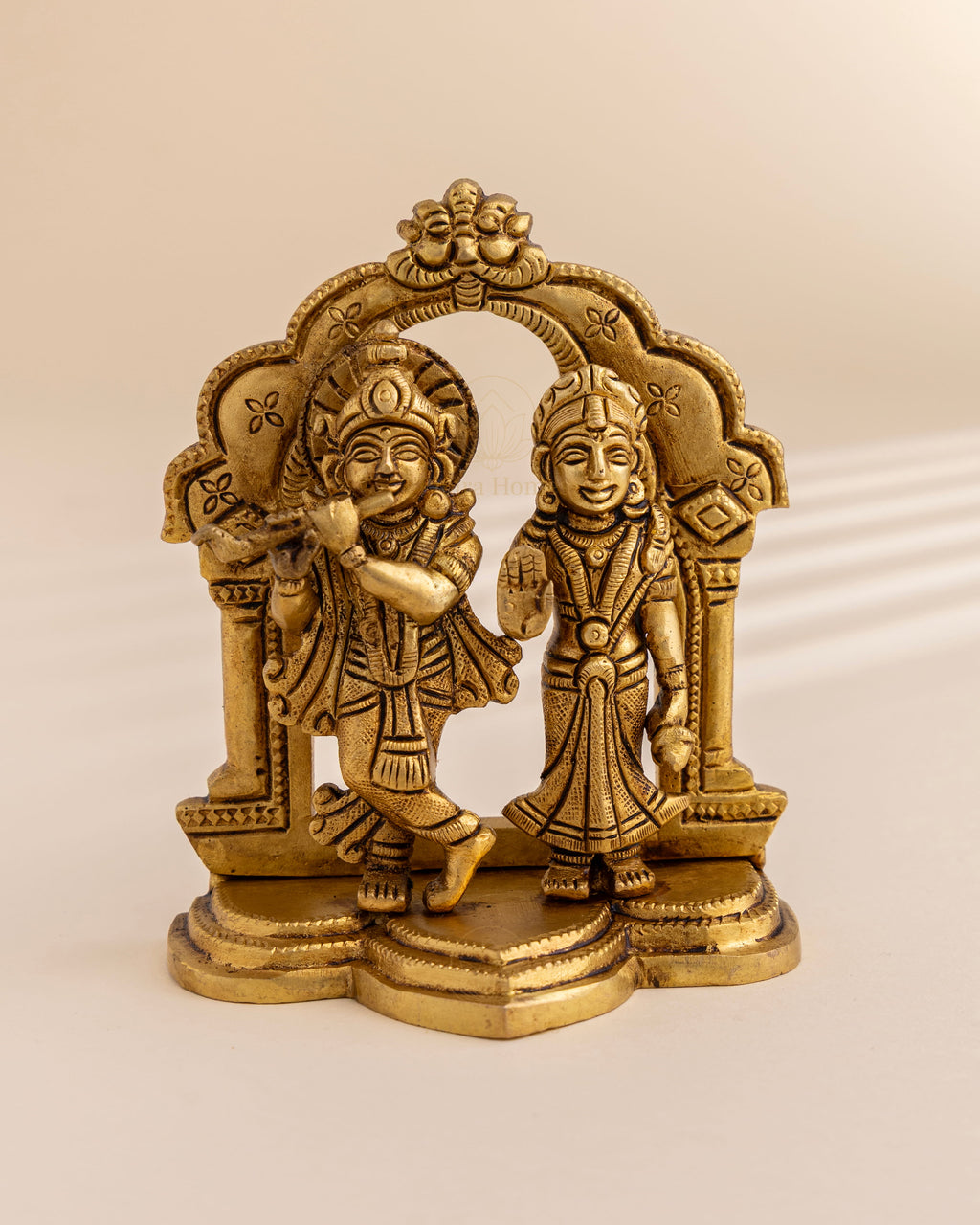 Pure Brass Radha Krishna Idol
