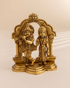 Pure Brass Radha Krishna Idol