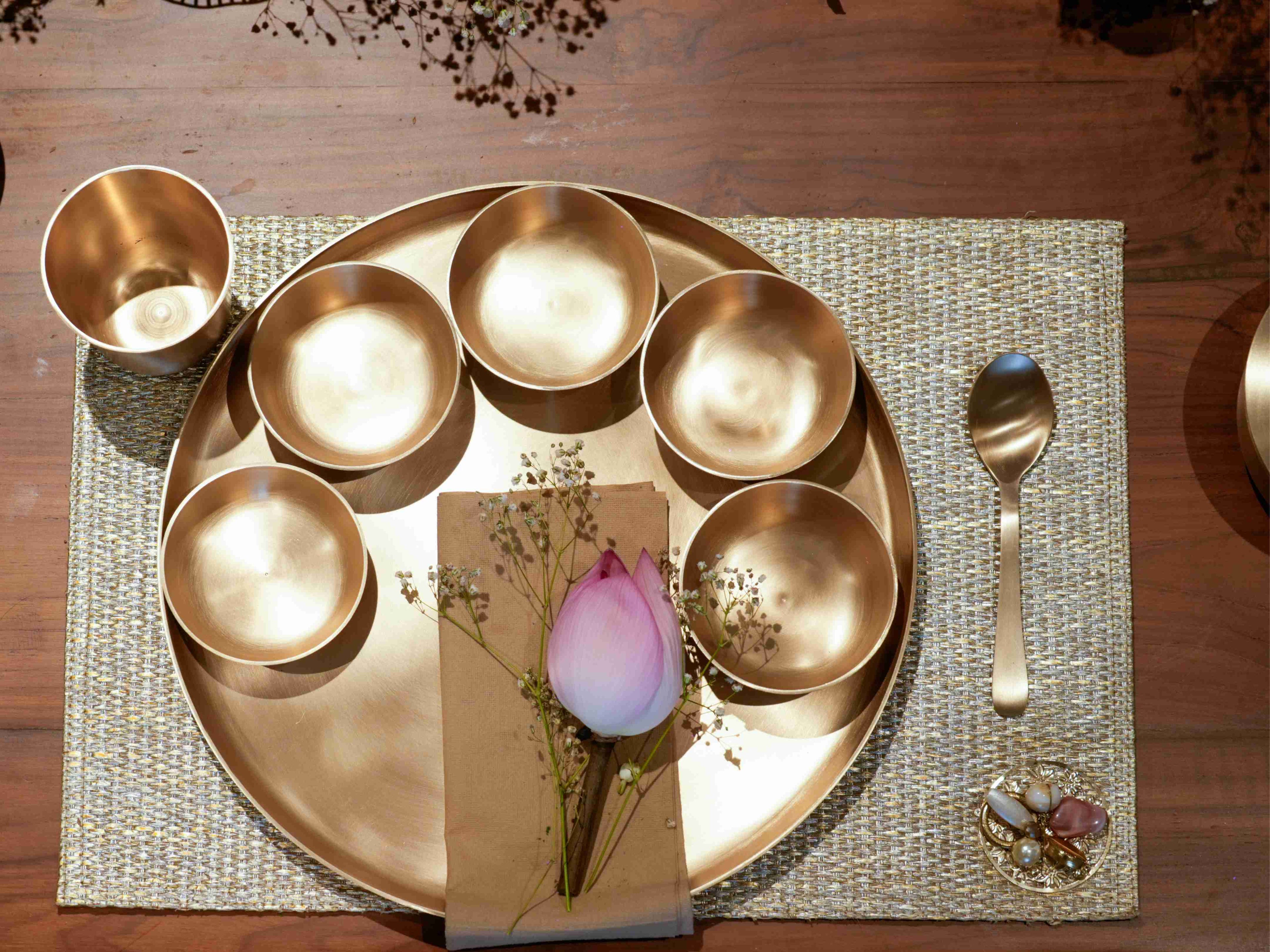 Maharaja Premium Kansa(Bronze) Thali set