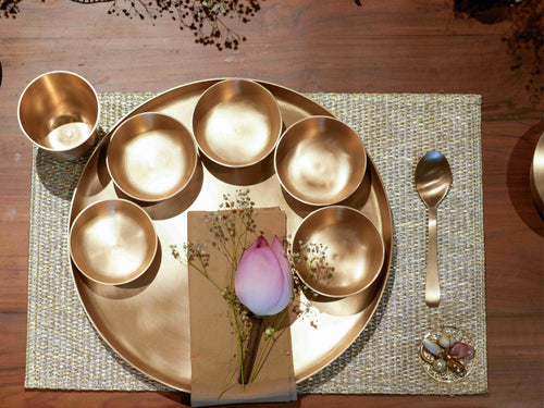 Maharaja Premium Kansa(Bronze) Thali set