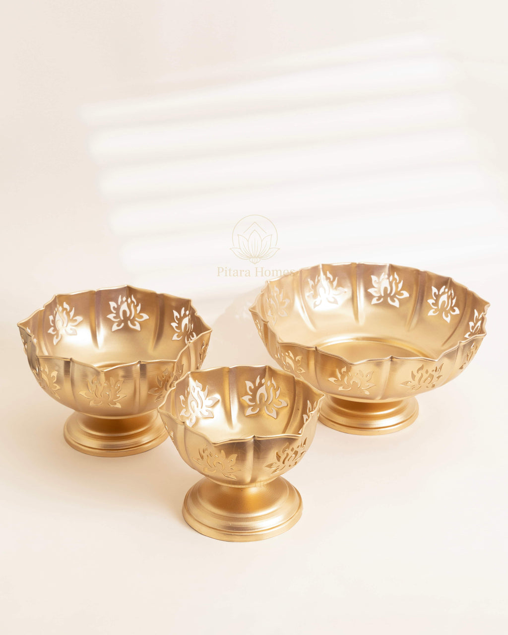 Premium Taj bowl golden- Set of 3