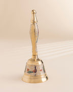 Pure Brass Peacock Meenakari Hand bell