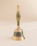 Pure Brass Peacock Meenakari Hand bell