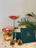 Laxmi Ganesh Idol with Meenakari Hand Bell