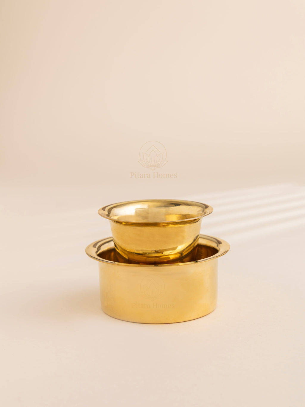 Pure Brass Glossy coffee filter set