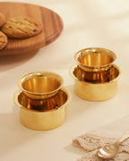 Pure Brass Glossy coffee filter set