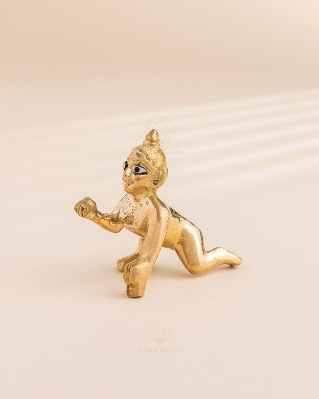 Pure Brass Laddu Gopalji Idol