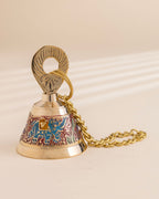 Pure Brass Elephant Meenakari Hanging bell