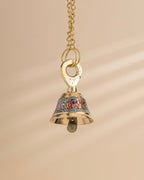 Pure Brass Elephant Meenakari Hanging bell