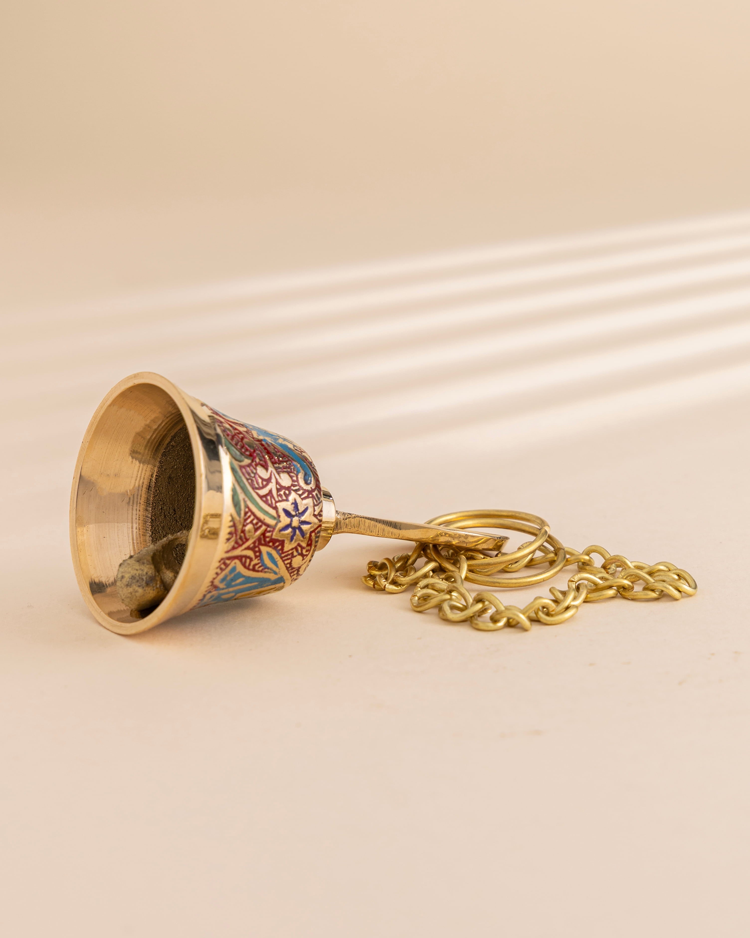 Pure Brass Elephant Meenakari Hanging bell
