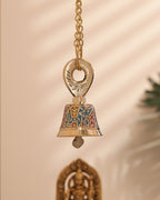 Pure Brass Elephant Meenakari Hanging bell