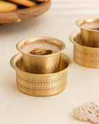 Pure Brass Matt coffee filter