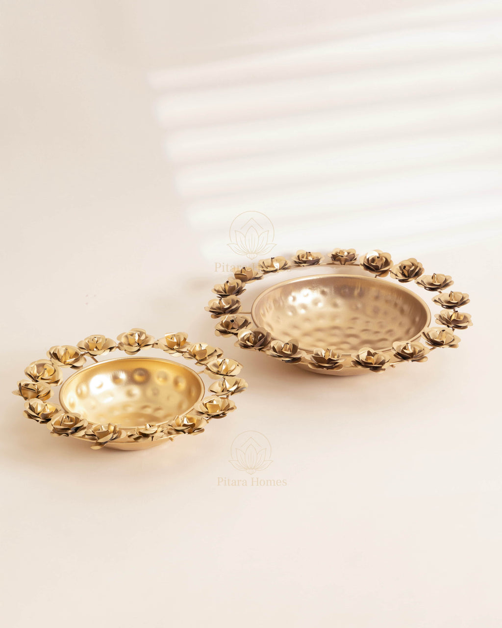 Premium Rose Urli Set of 2