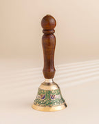 Pure Brass Wooden Meenakari Hand bell