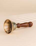 Pure Brass Wooden Meenakari Hand bell